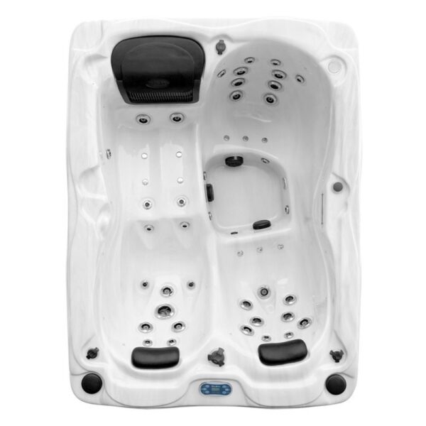 Outdoor Whirlpool für 3 Personen - Inifinity X-Line 160 cm Breite - Ansicht von oben