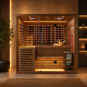 Infrarotkabine mit Sauna